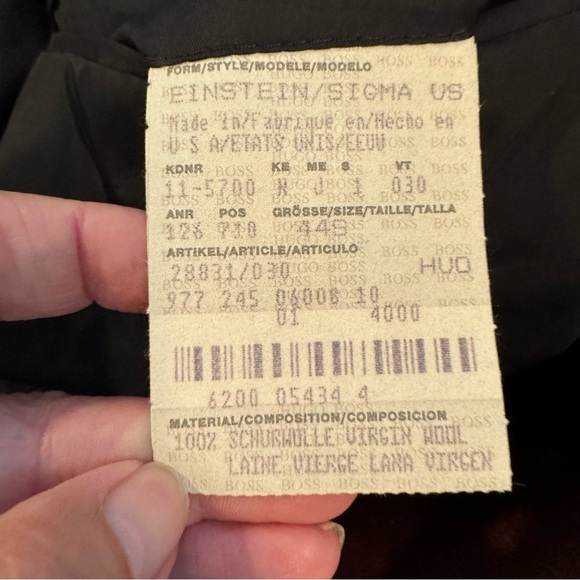 Hugo Boss Virgin Wool 3 Button Blazer Sport Coat - Picture 7 of 9